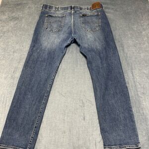 Lee Slim Fit Jeans Mens 40x32 Blue Denim Cotton Active Stretch Straight Leg